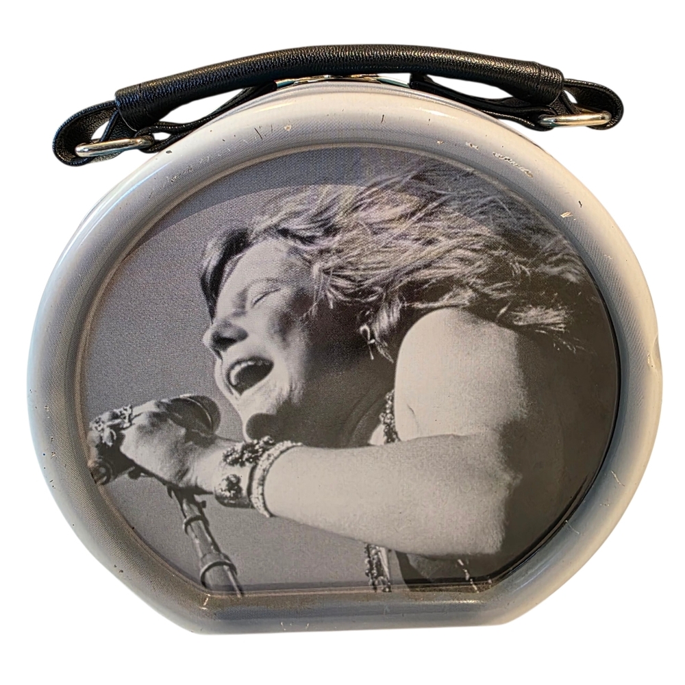 Vintage Janis Joplin Drum Shaped Lunchbox Treasure Box - Picture 2 of 11